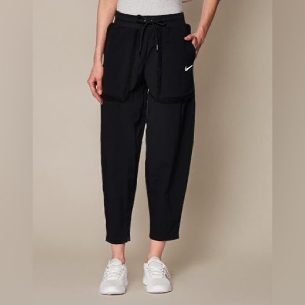 Nike‎ Womens DQ6809 010 Black Sportswear Tech Fleece Overlay Pants Size XS